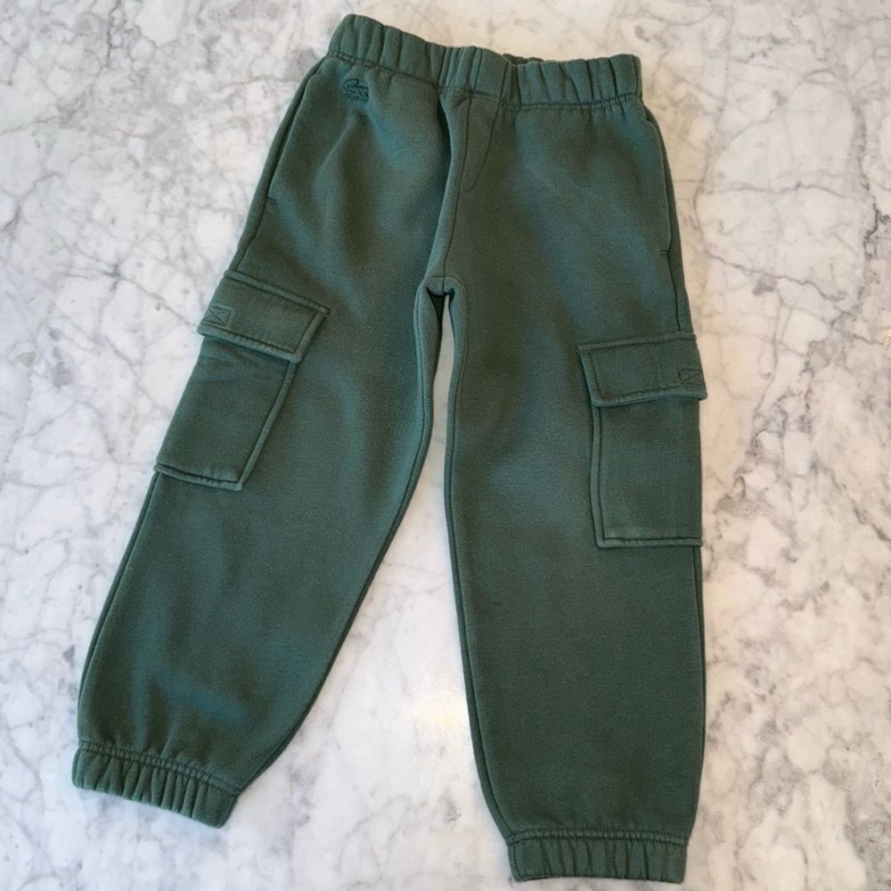 Lacoste Kids Green Cargo Sweatpants 6Y